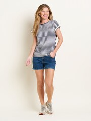 Brakeburn Blue Parker 100% Cotton T-Shirt - Image 4 of 4