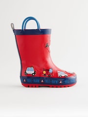 Red Transport Handle Pull-On Wellies - Image 2 of 7