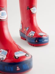 Red Transport Handle Pull-On Wellies - Image 4 of 7
