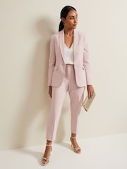 Phase Eight Pink Petite Ulrica Tapered Suit Trousers - Image 5 of 6