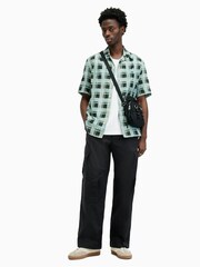 AllSaints Black Verge Trousers - Image 2 of 8
