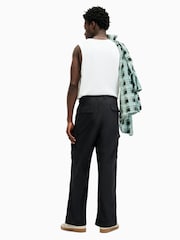 AllSaints Black Verge Trousers - Image 7 of 8