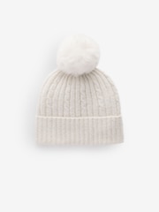 Cream Cable Cable Hat, Gloves and Scarf Set (3-16yrs) - Image 6 of 8