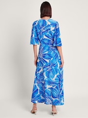 Monsoon Blue Maura Floral Tea Dress - Image 3 of 5