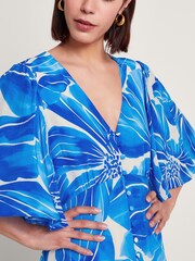 Monsoon Blue Maura Floral Tea Dress - Image 4 of 5