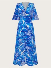 Monsoon Blue Maura Floral Tea Dress - Image 5 of 5