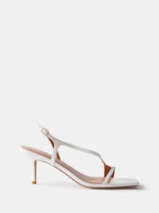 Mint Velvet White Minimalist Kitten Heels - Image 1 of 5