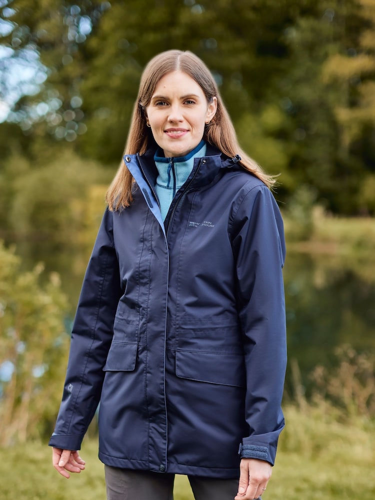 Azul - Abrigo impermeable largo para mujer Glacial Extreme de Mountain Warehouse - Imagen 1 de 6 Azul - Abrigo impermeable largo para mujer Glacial Extreme de Mountain Warehouse - Imagen 1 de 6