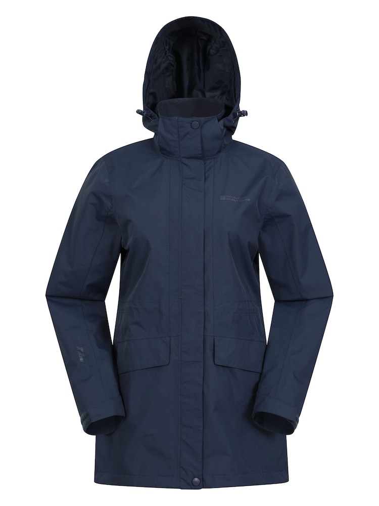Mountain Warehouse Blue Womens Glacial Extreme Long Waterproof Coat - Image 2 of 6