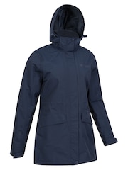 Mountain Warehouse Blue Womens Glacial Extreme Long Waterproof Coat - Image 3 of 6