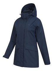 Mountain Warehouse Blue Womens Glacial Extreme Long Waterproof Coat - Image 5 of 6
