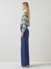 Erica Plate Print Silk Blouse - Image 2 of 3
