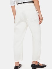 Whistles White Petite Petite Authentic Barrel Leg 100% Cotton Jeans - Image 2 of 5