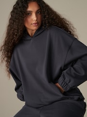 bleu encre - Sweat-shirt long à capuche Soft Touch Cosy Lined Fleece Heavyweight - Image 1 of 8