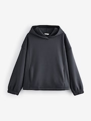 bleu encre - Sweat-shirt long à capuche Soft Touch Cosy Lined Fleece Heavyweight - Image 6 of 8