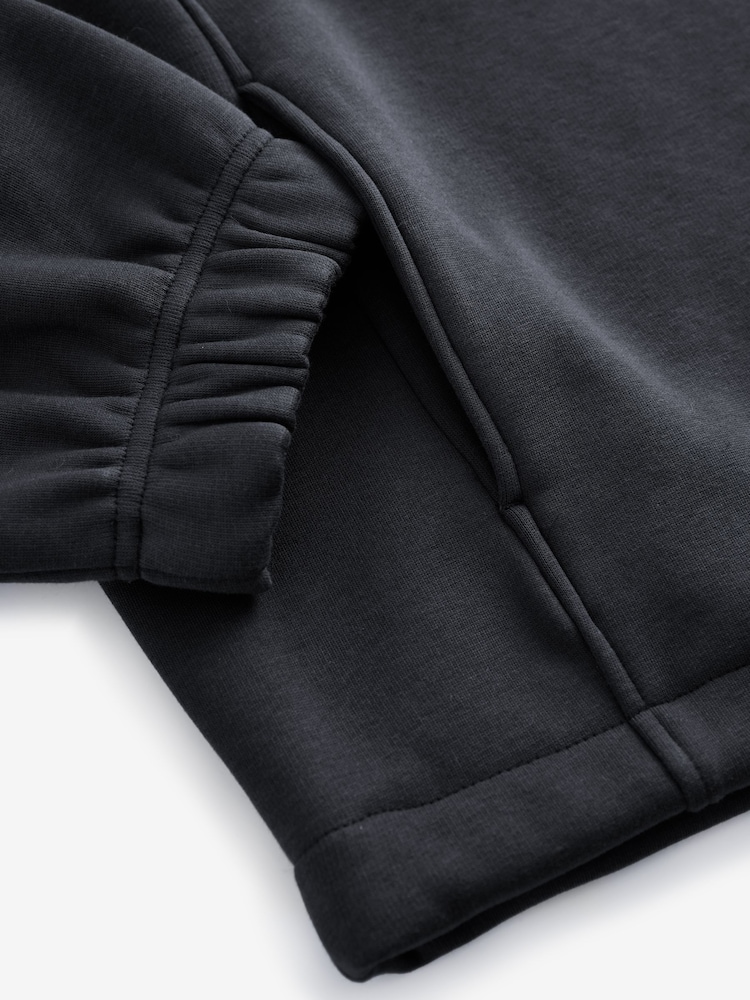 bleu encre - Sweat-shirt long à capuche Soft Touch Cosy Lined Fleece Heavyweight - Image 7 of 8