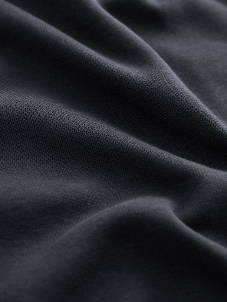bleu encre - Sweat-shirt long à capuche Soft Touch Cosy Lined Fleece Heavyweight - Image 8 of 8