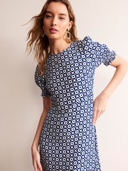 Boden Blue Petite Corinne Midi Tea Dress - Image 1 of 5
