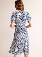 Boden Blue Petite Corinne Midi Tea Dress - Image 3 of 5