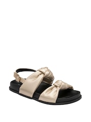 Dunlop Gold Slingback Sandals - Image 1 of 4