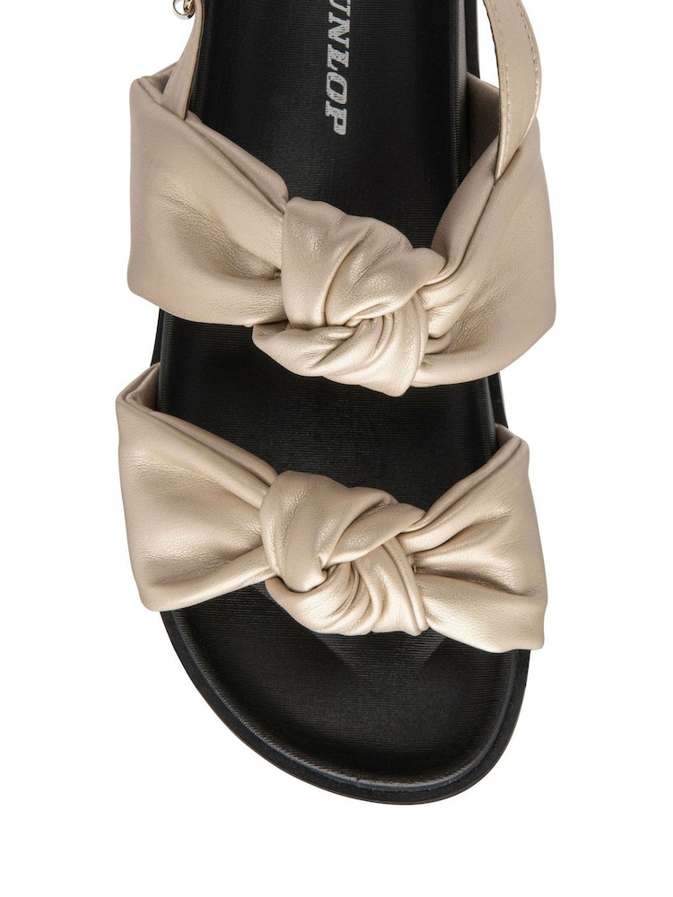Dunlop Gold Slingback Sandals - Image 4 of 4