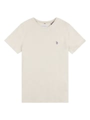 U.S. Polo Assn. Natural Mens Classic Fit Textured Terry 100% Cotton T-Shirt - Image 5 of 8