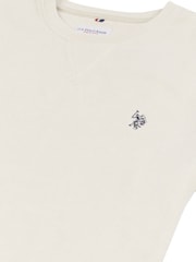 U.S. Polo Assn. Natural Mens Classic Fit Textured Terry 100% Cotton T-Shirt - Image 7 of 8