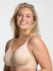 Miss Mary of Sweden Brown Jacquard & Lace Underwired Bra - Image 3 of 3