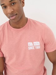 FatFace Orange Sea La Vie T-Shirt - Image 4 of 7