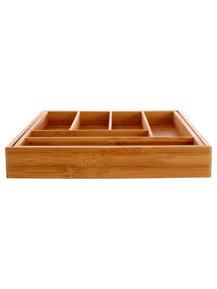 Maison by Premier Natural Kyoto Rectangular Expandable Cutlery Tray - Image 2 of 6 Maison by Premier Natural Kyoto Rectangular Expandable Cutlery Tray - Image 2 of 6