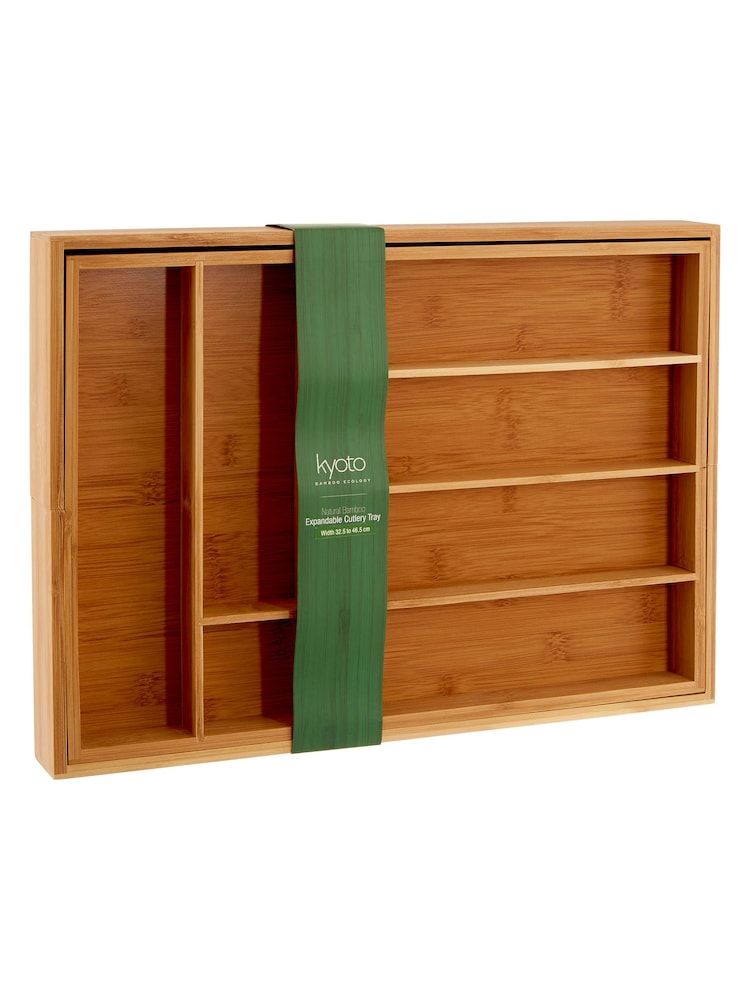 Maison by Premier Natural Kyoto Rectangular Expandable Cutlery Tray - Image 6 of 6