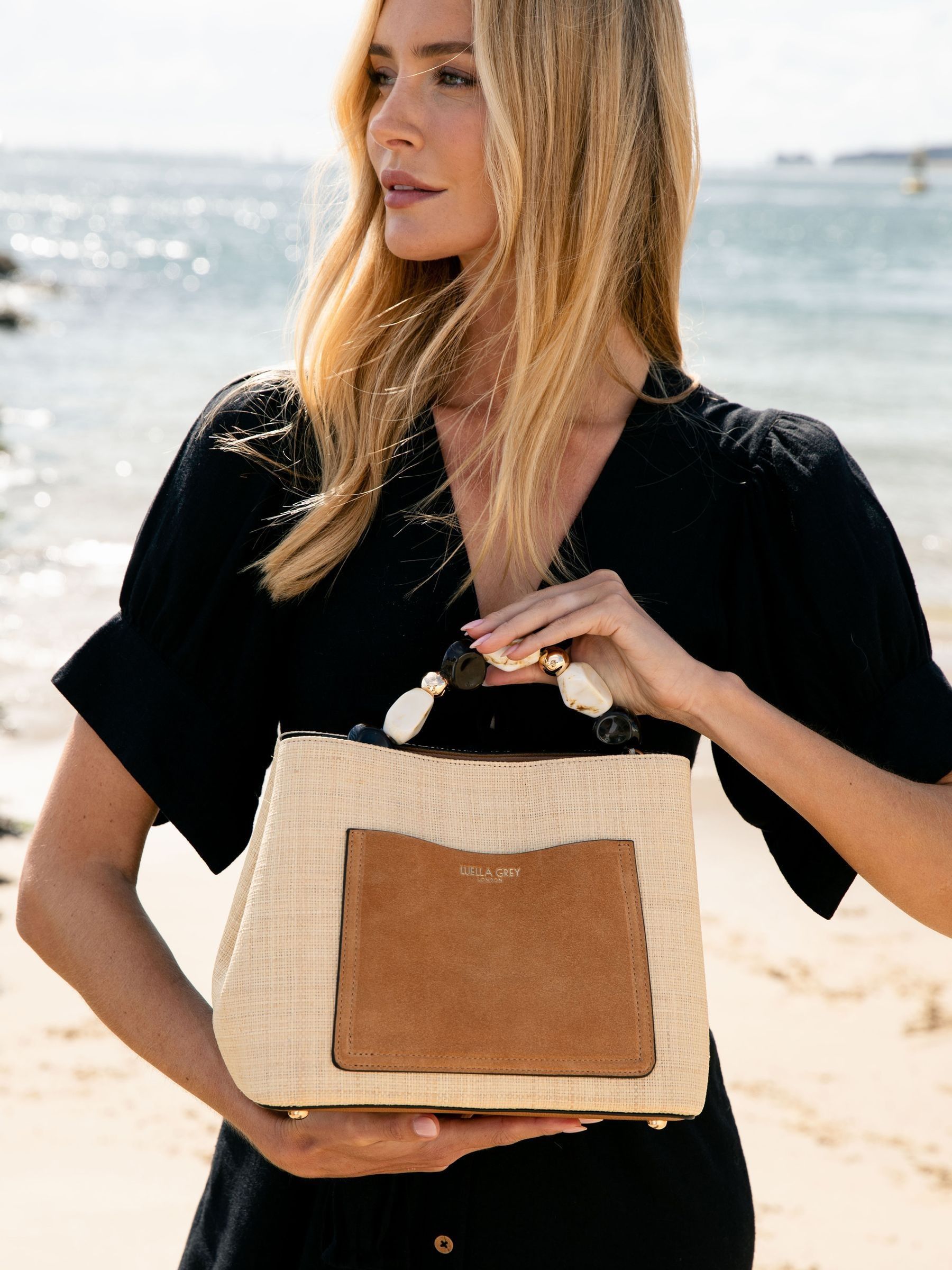 Buy Luella Grey Natural Christina Cross Body Tote Bag from Next Luxembourg