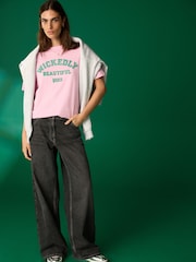 Pink Women Wicked Slogan Graphic 100% Cotton T-Shirt - Image 3 of 6