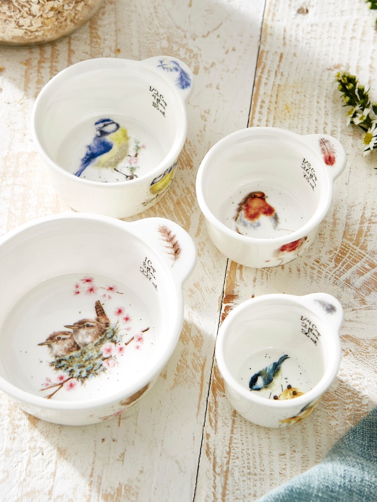 Royal Worcester Wrendale White Measuring Cups Set Of 4 - Image 1 of 10