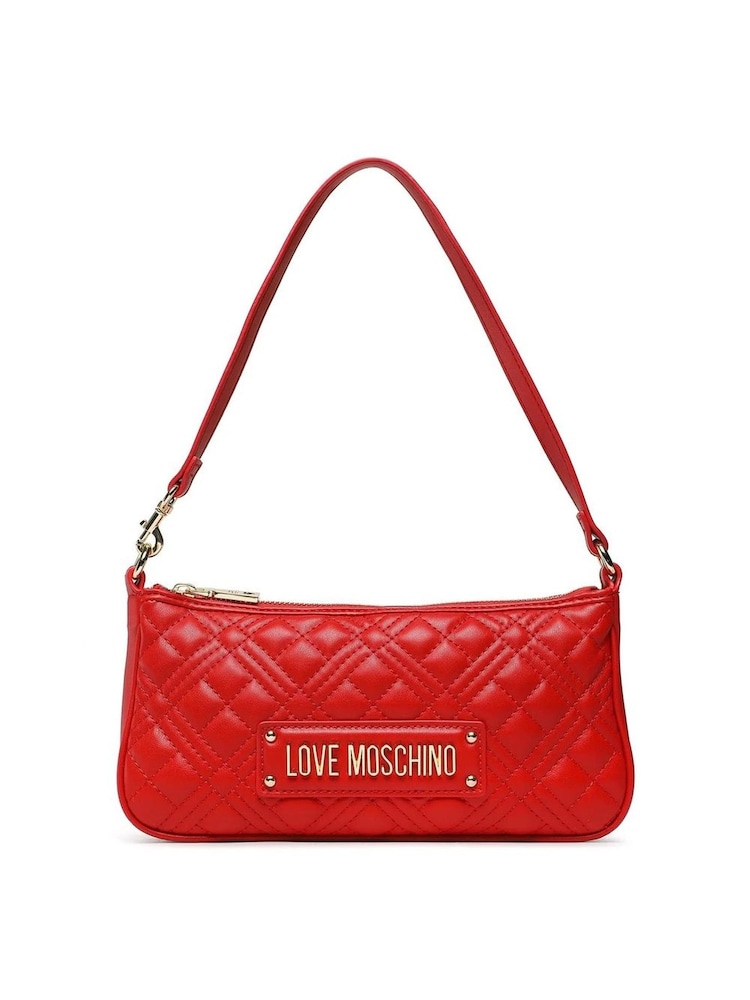 Love Moschino Red FAUX Leather Crossbody Bag - Image 1 of 4 Love Moschino Red FAUX Leather Crossbody Bag - Image 1 of 4