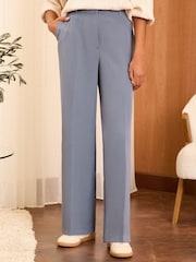 Love & Roses Grey High Waist Wide Leg Tailored Trousers - Image 2 of 4