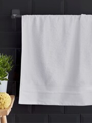Content by Terence Conran White Zero Twist Cotton Modal Towel - Image 1 of 4