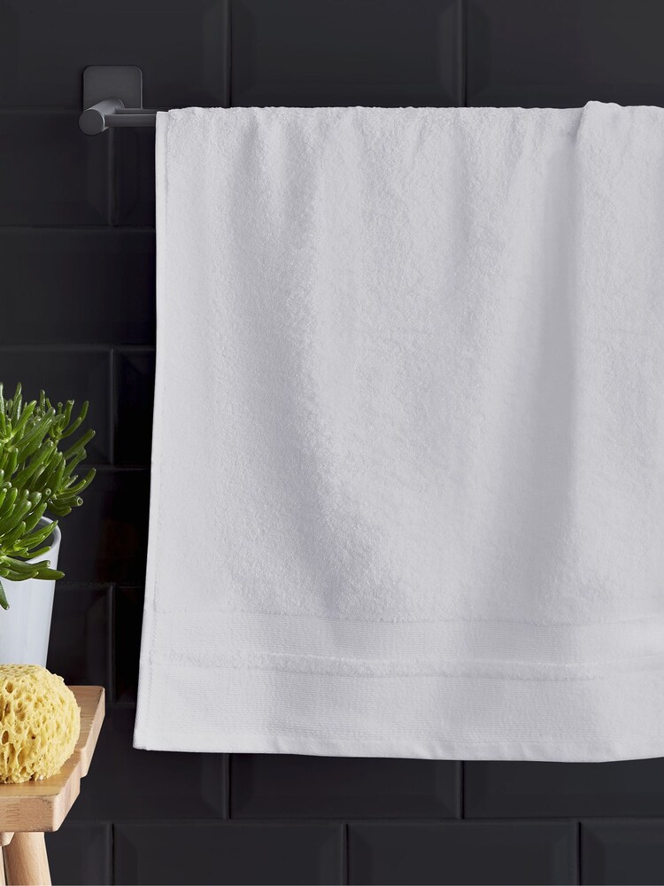 Content by Terence Conran White Zero Twist Cotton Modal Towel - Image 1 of 4