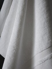 Content by Terence Conran White Zero Twist Cotton Modal Towel - Image 2 of 4