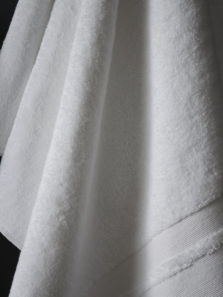Content by Terence Conran White Zero Twist Cotton Modal Towel - Image 2 of 4