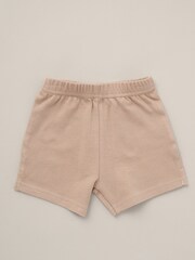 Little Gent Natural Printed Bodysuit Linen Shorts Flat Cap And Socks Outfit Set - Image 4 of 6