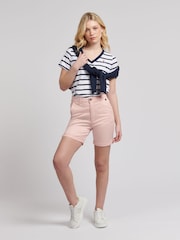 U.S. Polo Assn. Pink Classic Womens Chino Shorts - Image 3 of 7