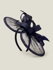 Accessorize Blue Penelope Sin Bow Fascinator - Image 2 of 3