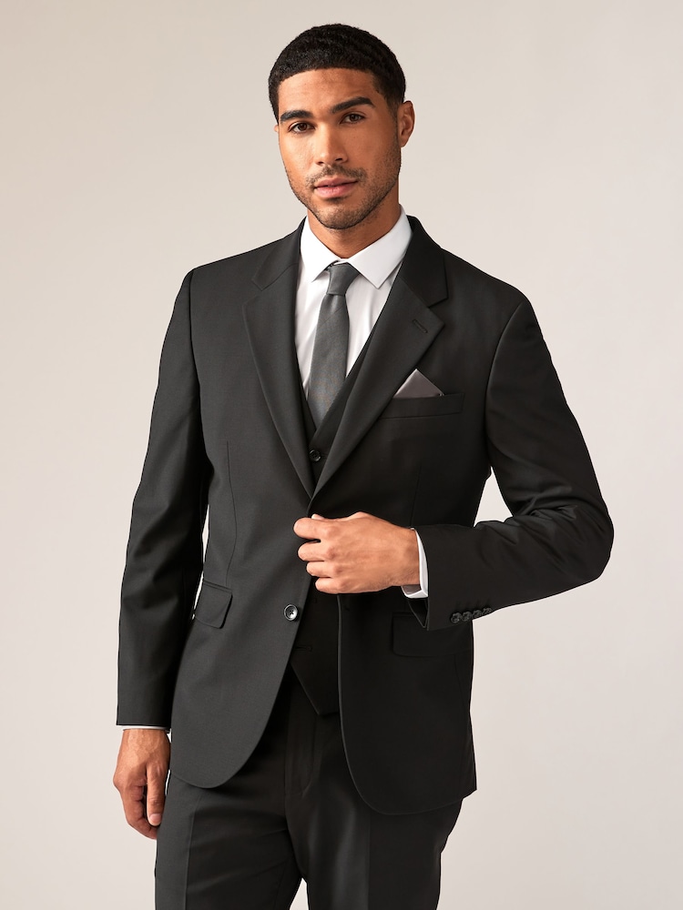 Noir - Veste Motionflex en Blend mélangée coupe habillée - Image 1 of 10