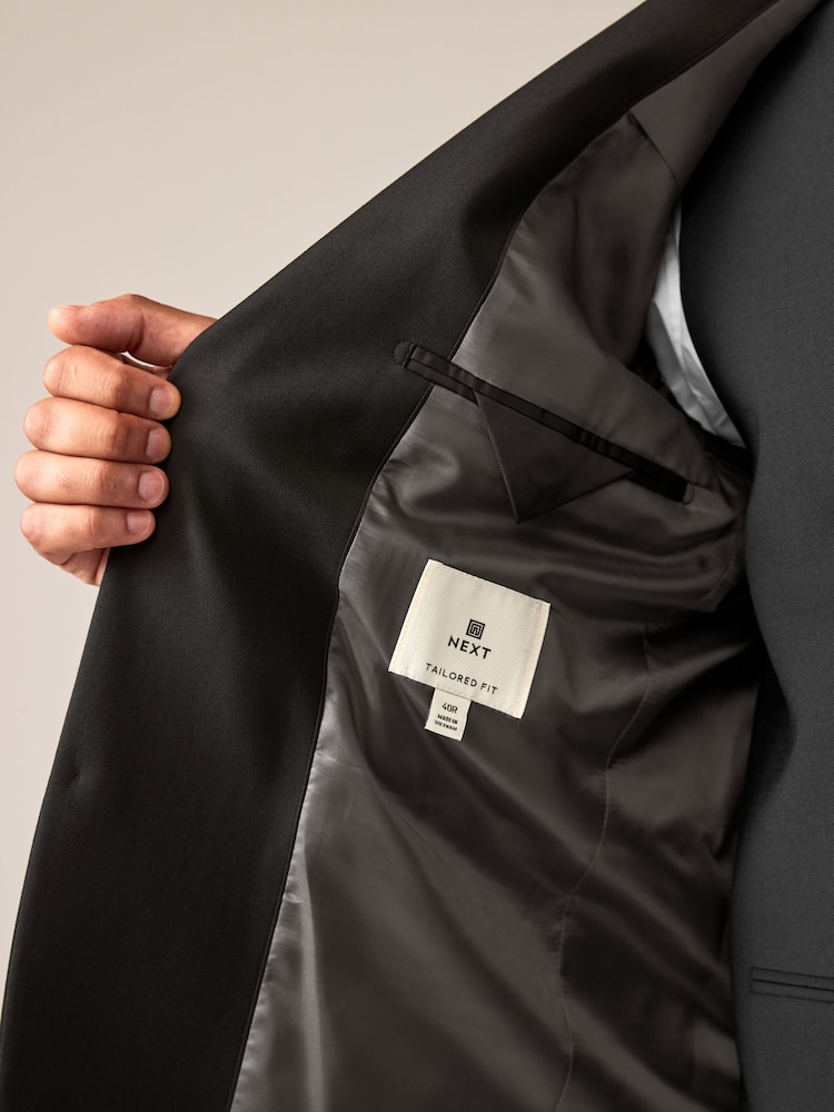 Noir - Veste Motionflex en Blend mélangée coupe habillée - Image 5 of 10