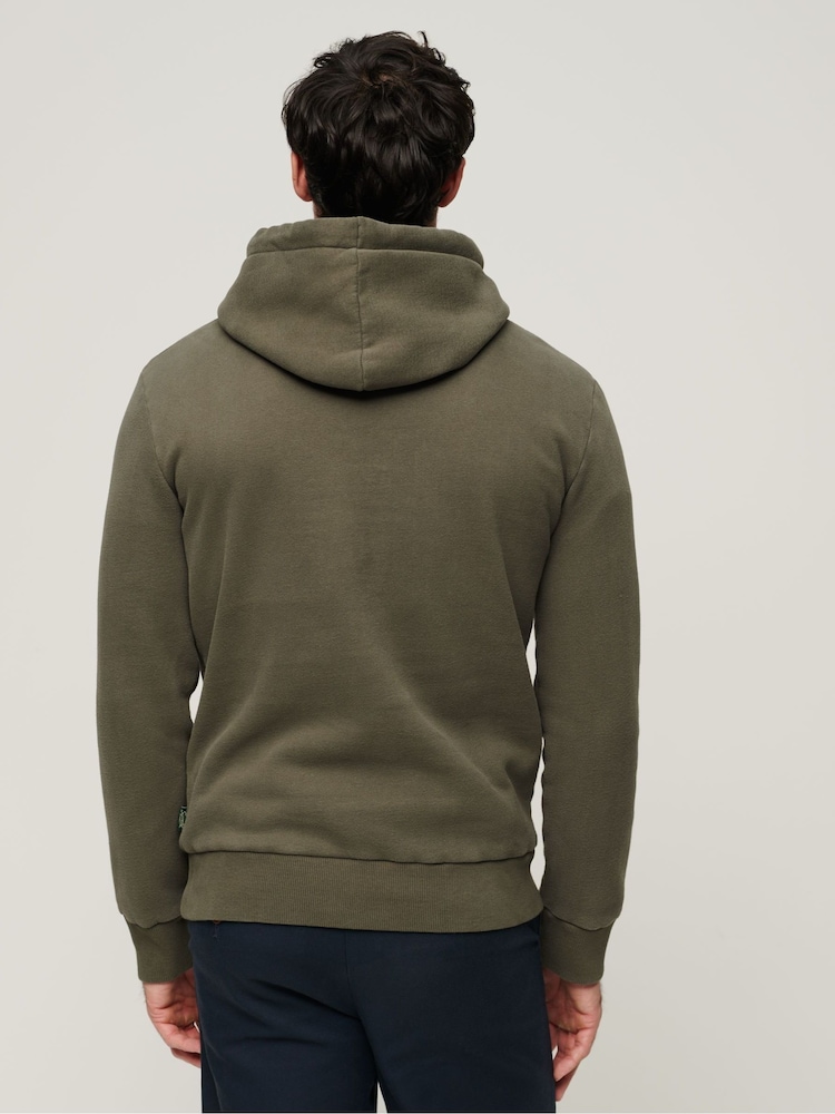 Superdry Green Tokyo Vintage Logo Hoodie - Image 2 of 4
