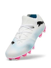 Puma White Womens Future 7 Match Fg/Ag Football Boots - Image 7 of 8