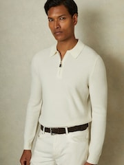 Reiss Chocolate Brown Charlie Suede Woven Belt - Image 2 of 4