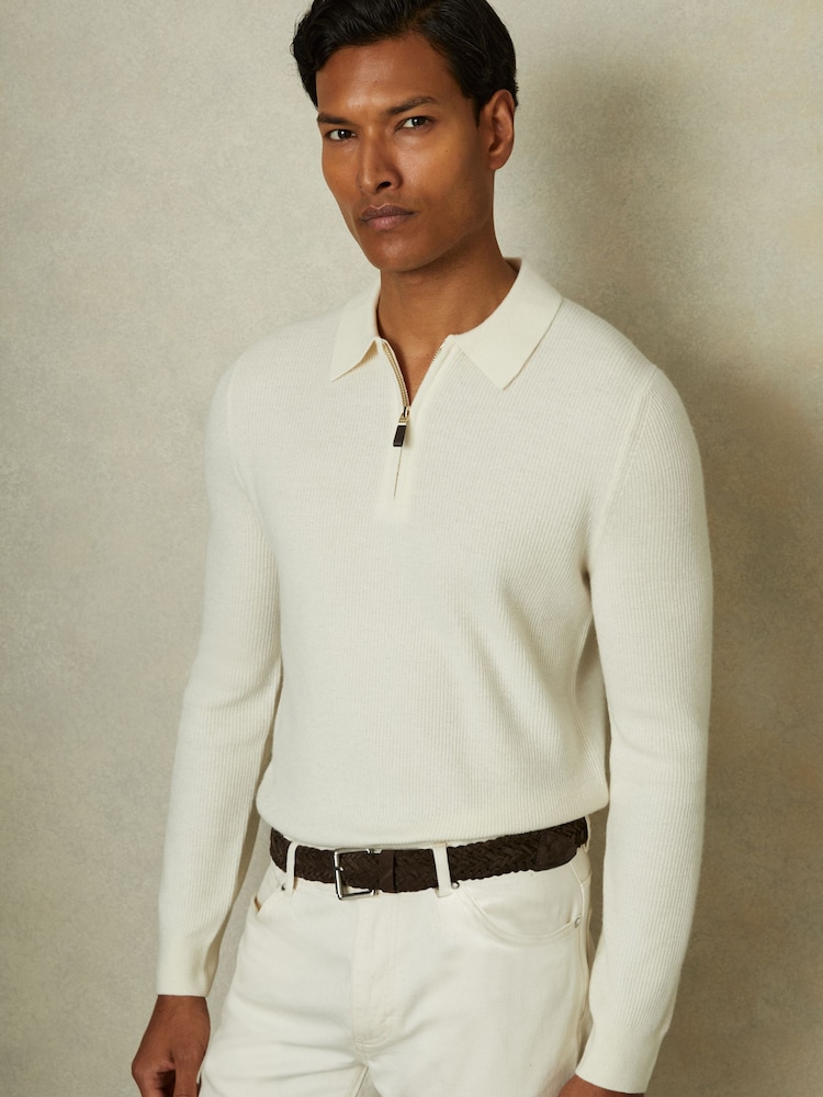 Reiss Chocolate Brown Charlie Suede Woven Belt - Image 2 of 4