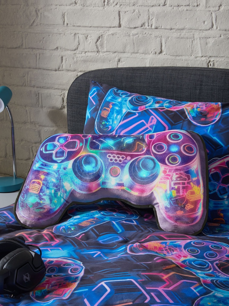 Bright Gamer Light Up Squidge Cushion - Image 1 of 5